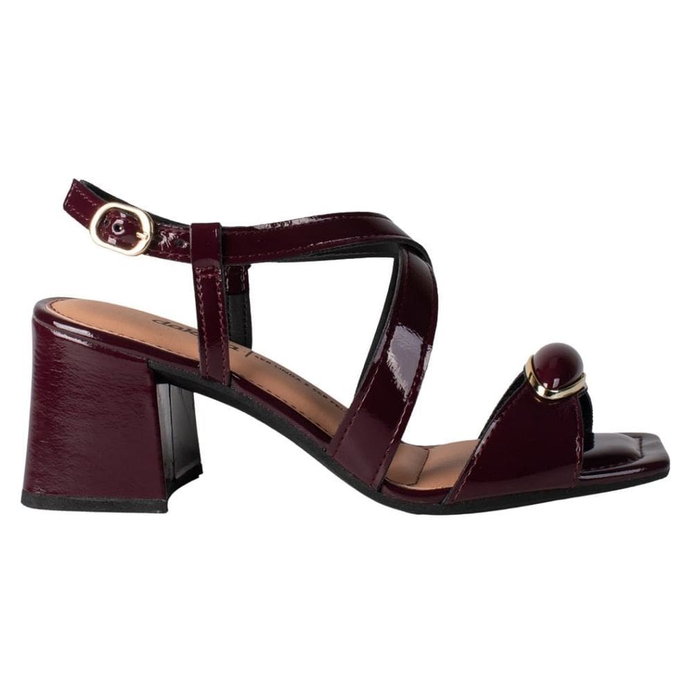 Sandália Dakota Y9753 Feminino Cereja casual saltinho