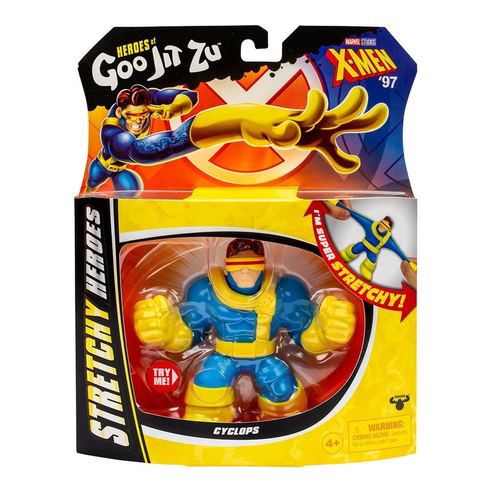 Boneco Elástico Cyclops de 11cm - Goo Jit Zu X-Men `97