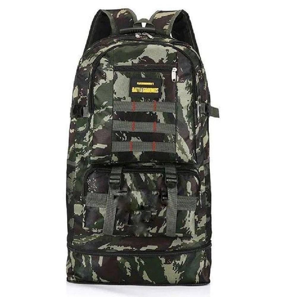 Mochila Resistente Camuflada Grande Impermeavel 5 Bolsos Camping Trilha Aventura Viagem