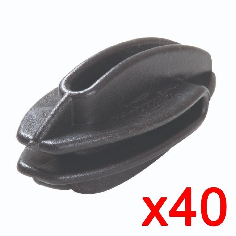 Isolador de Canto Castanha Zebu Cor Preto 40 Unidades 329X40