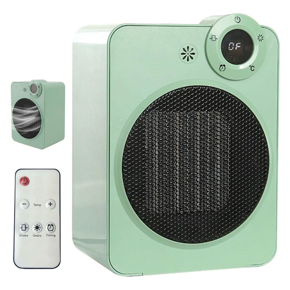 Aquecedor Eletrico Portatil Display Digital Controle Ajuste de Temperatura Angulo 70 Graus Quarto Sala Casa Escritorio