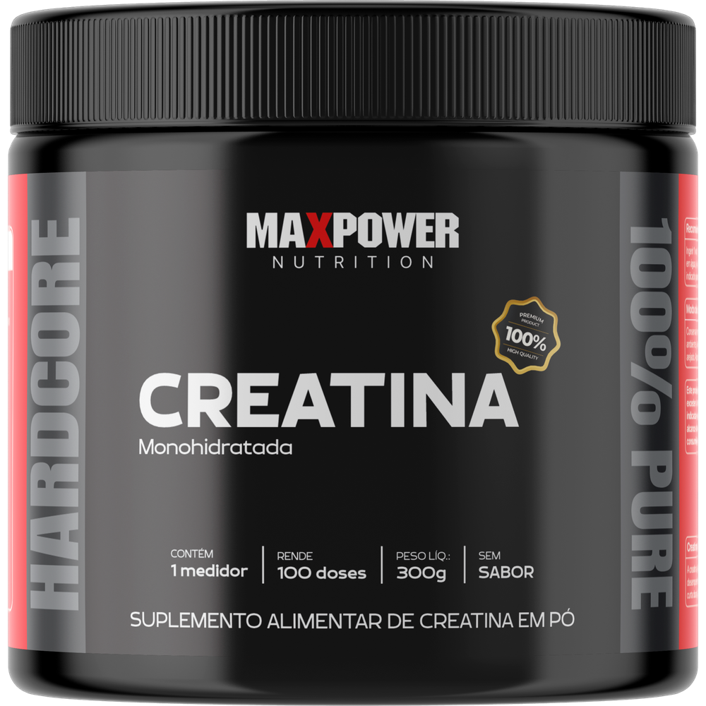 Creatina Max Power Pura Monohidratado Sem Sabor 300g