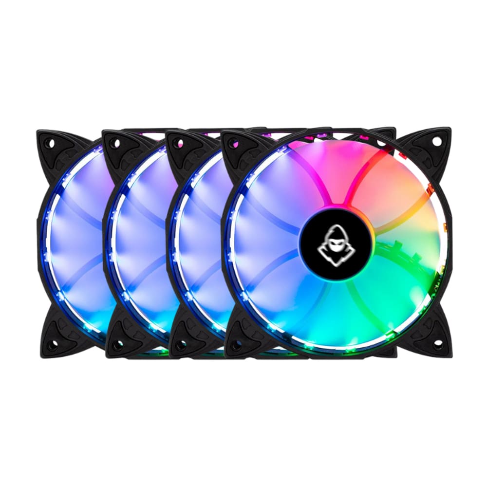 Kit 4 Fans Mancer Z100 RGB Com Controladora 120mm - MCR-Z10RGB-01