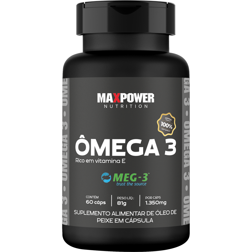 Omega 3 *meg 3 Max Power Oleo De Peixe- 60 Cápsulas 81g