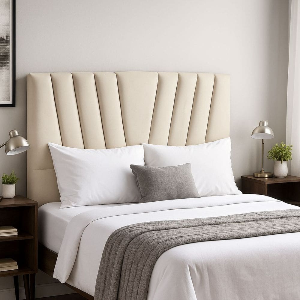 Cabeceira Cama Box King 195 cm Vivian em Veludo Com Frame