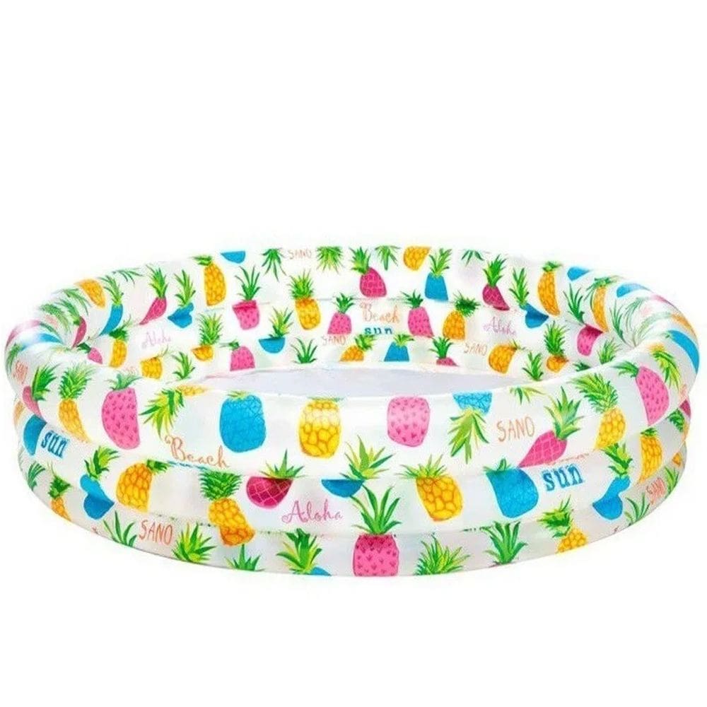 Piscina Infantil Inflável Frutas 1.32m X 28cm Intex 59431