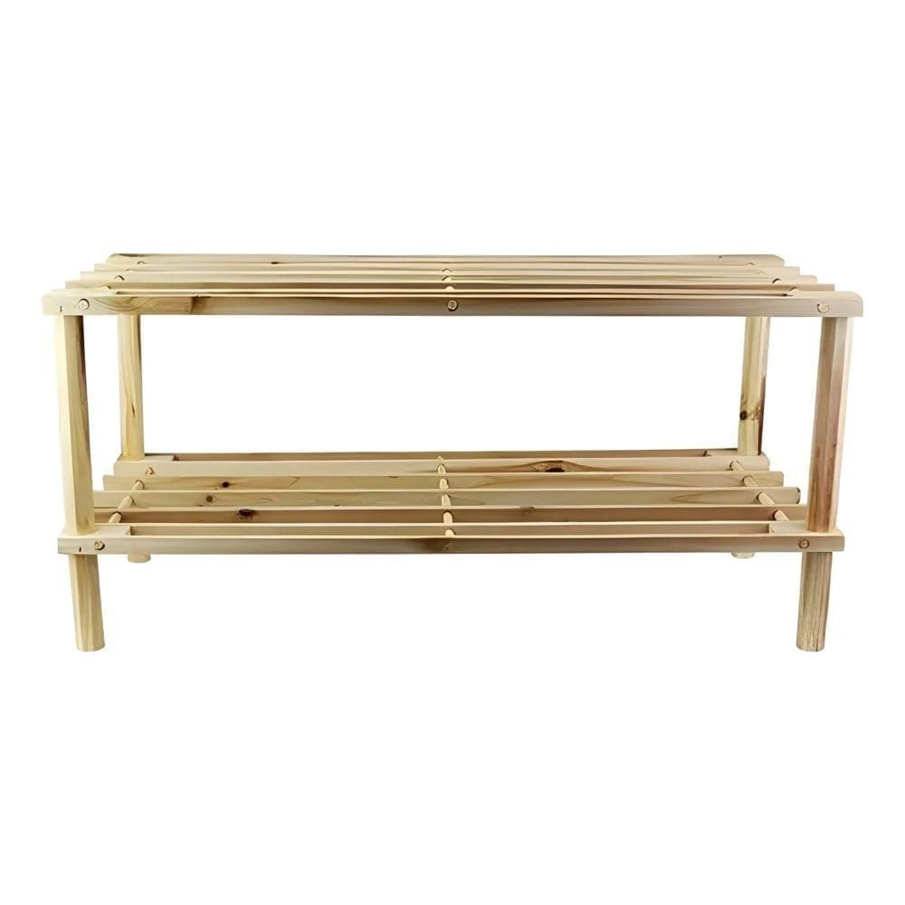 Sapateira em Madeira 2 Andares 64x26x29cm N248866-1 Quanhe