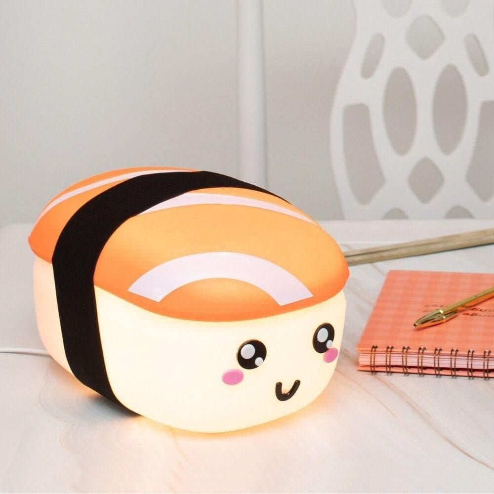Luminária 3d Kawaii Sushi - Iluminação Decorativa Para Quarto E Escritório