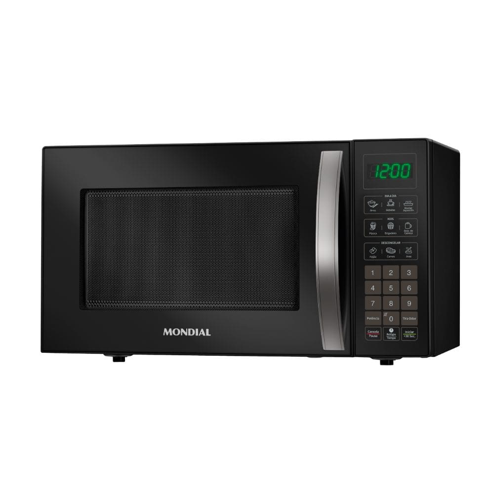 Microondas Mondial 34 Litros MO-02-34-B 1200W Preto Espelhado 220V