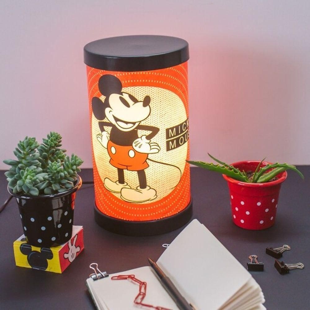 Luminária De Mesa Mickey Mouse - Toque Mágico Para Sua Decoração