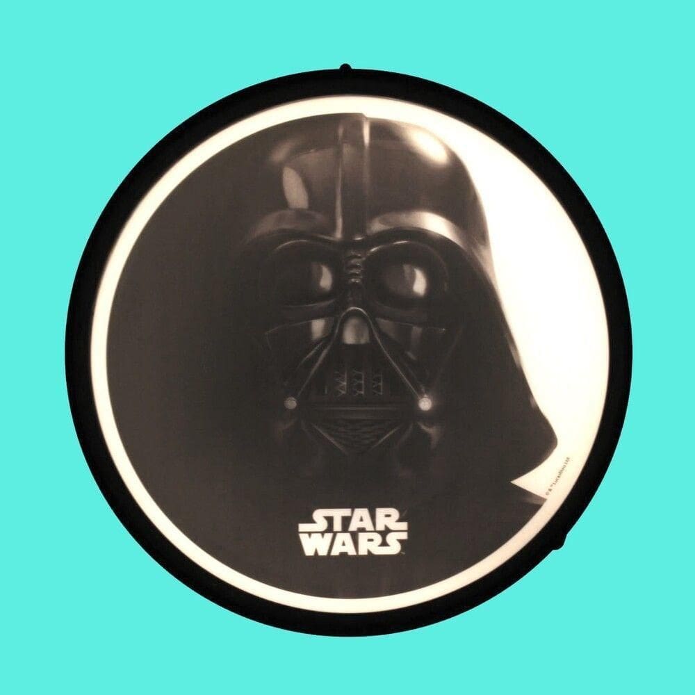 Luminária De Parede Led Darth Vader - Decoração Temática Para Fãs De Star Wars