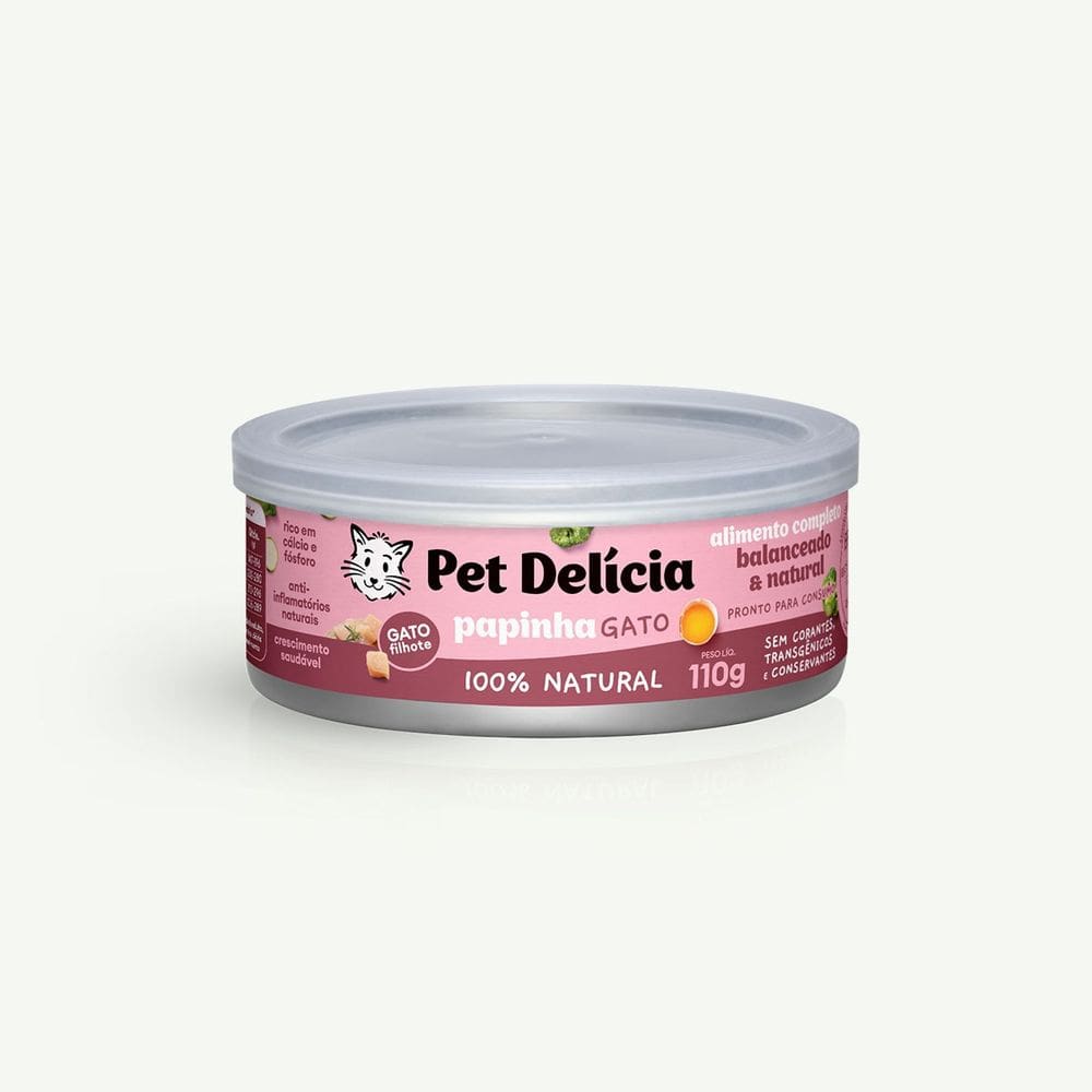Alimento Úmido Papinha de Frango 110g Gatos - Pet Delícia