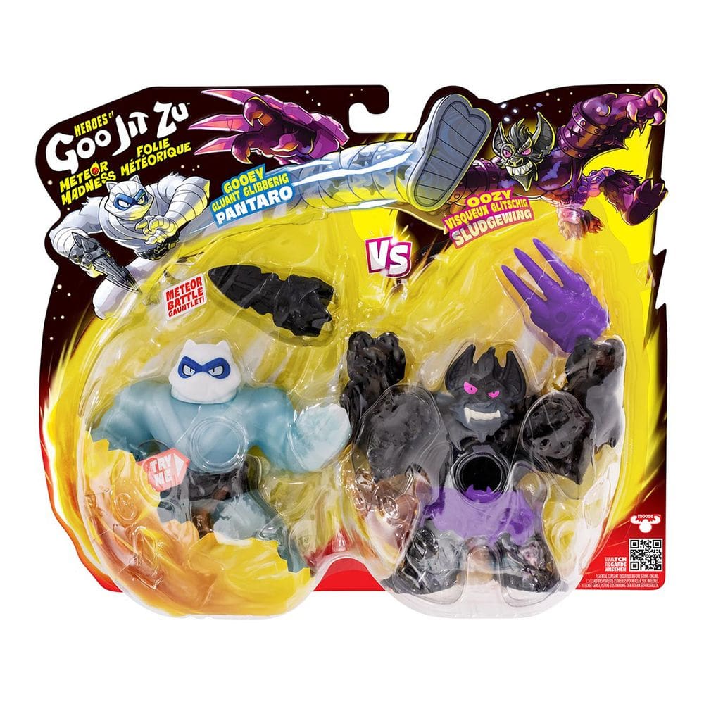 2 Bonecos Elásticos Pantaro vs Sludgewing - Goo Jit Zu