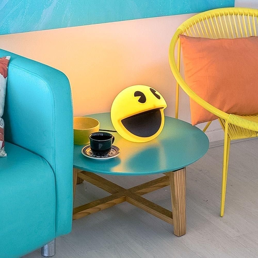 Luminária Retrô Pac-man Para Decoração E Iluminação Ambientes