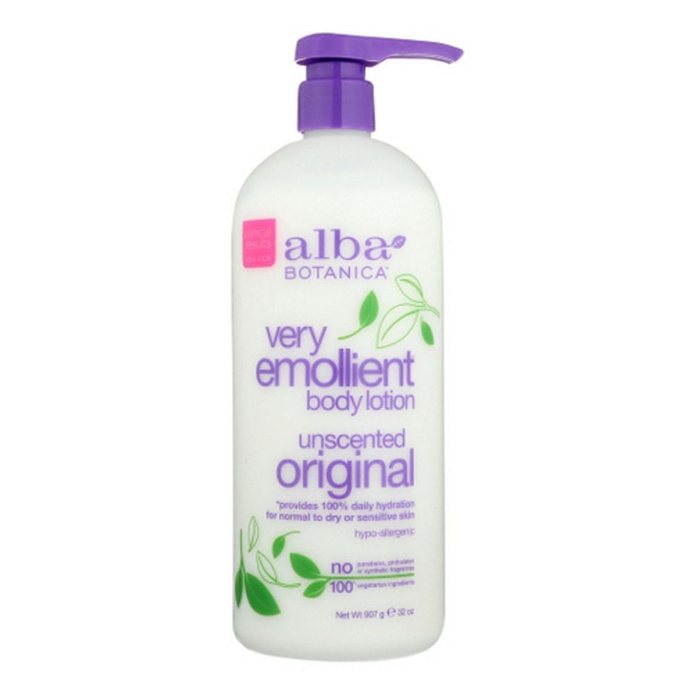 Loção corporal Muito Emoliente Unscented 32 Oz por Alba Botanica