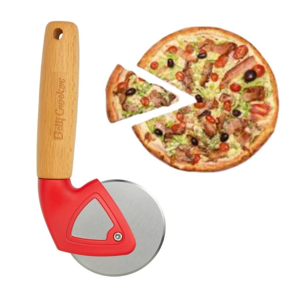 Cortador de Pizza em Inox Profissional Massa Betty Crocker