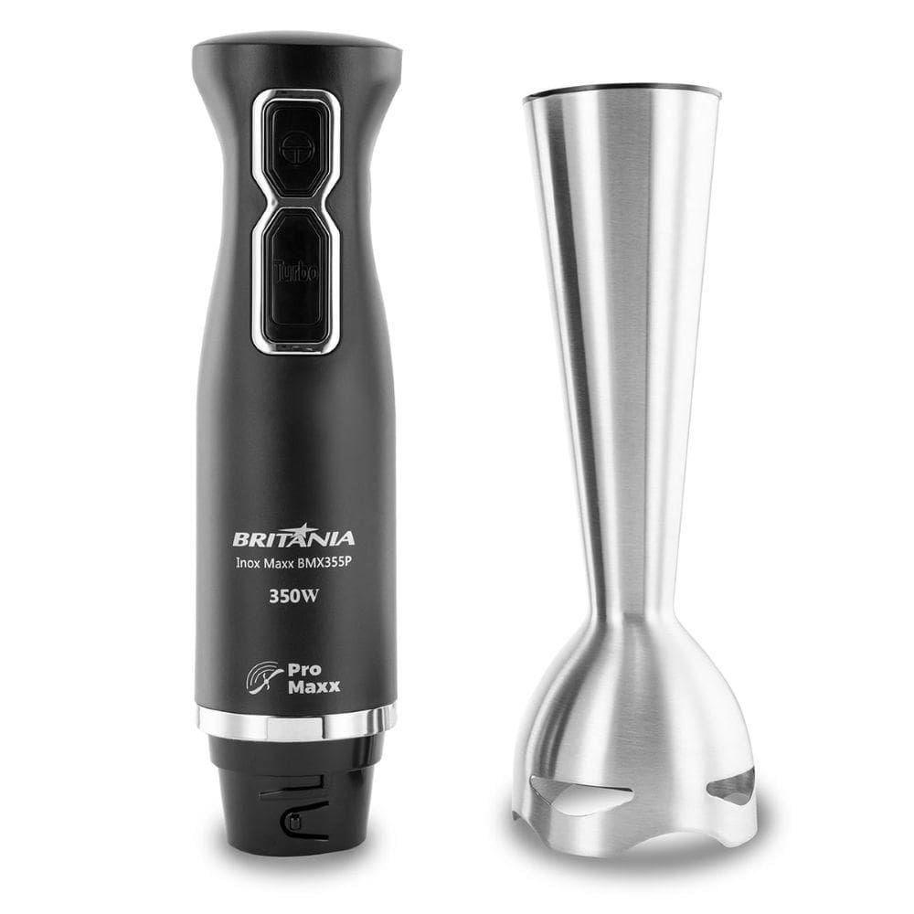 Mixer Inox Maxx Bmx355p 350W Britânia Preto Jarra 1,05L 110V