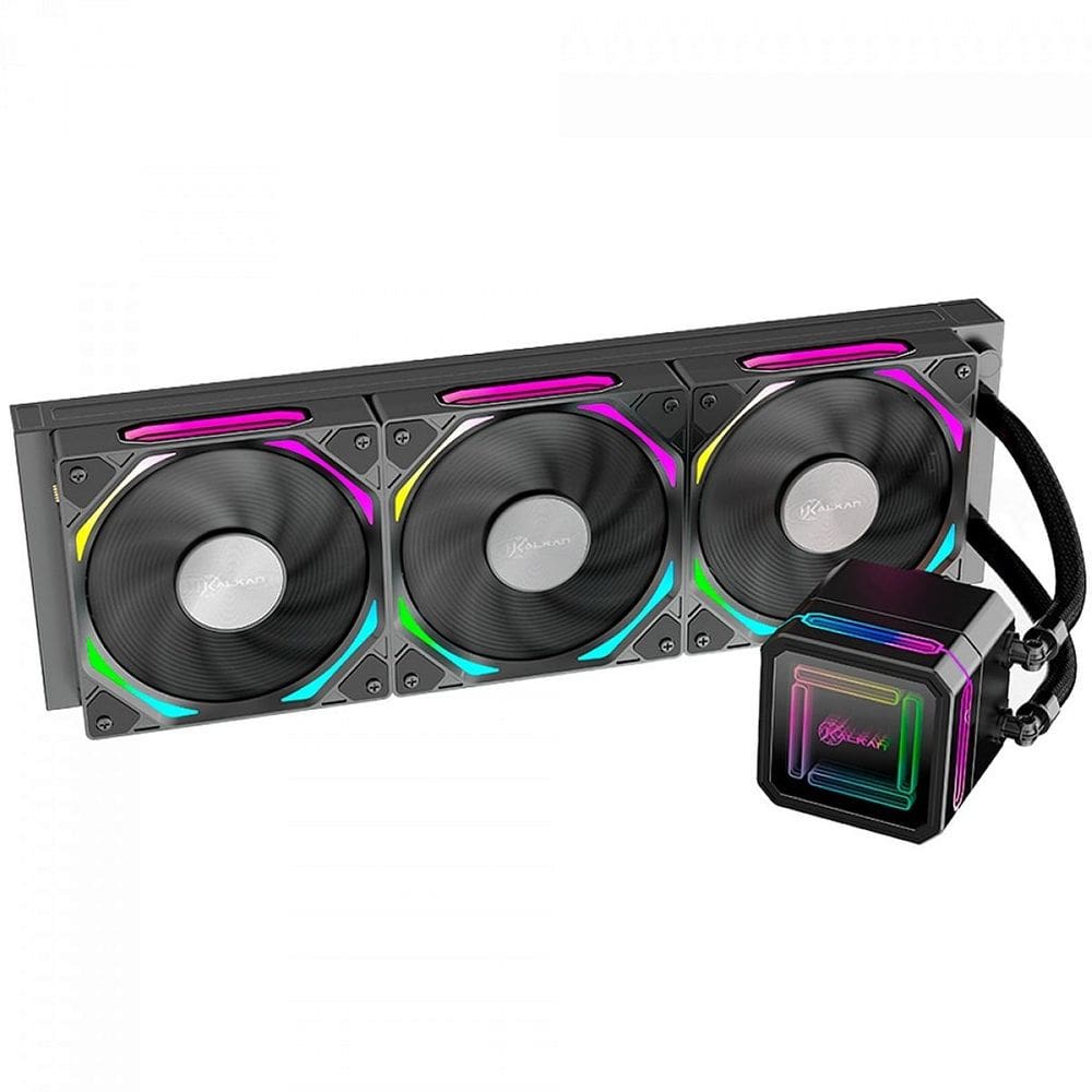 Water Cooler Kalkan Delta 360 ARGB, 360mm, Wireless, Intel-AMD, Preto