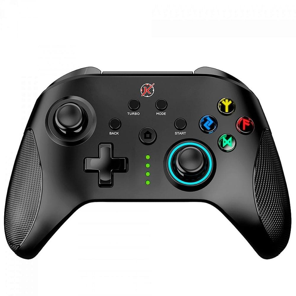 Controle Gamer Kalkan Tyr, RGB, Bluetooth, PC/Android/iOS, Preto
