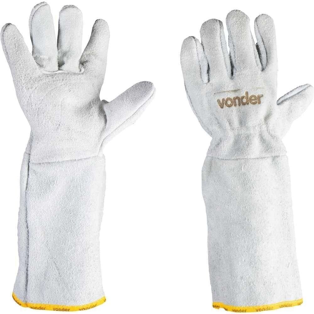 Luva Raspa Com Reforço Palma 20 Cm Petrol Vonder