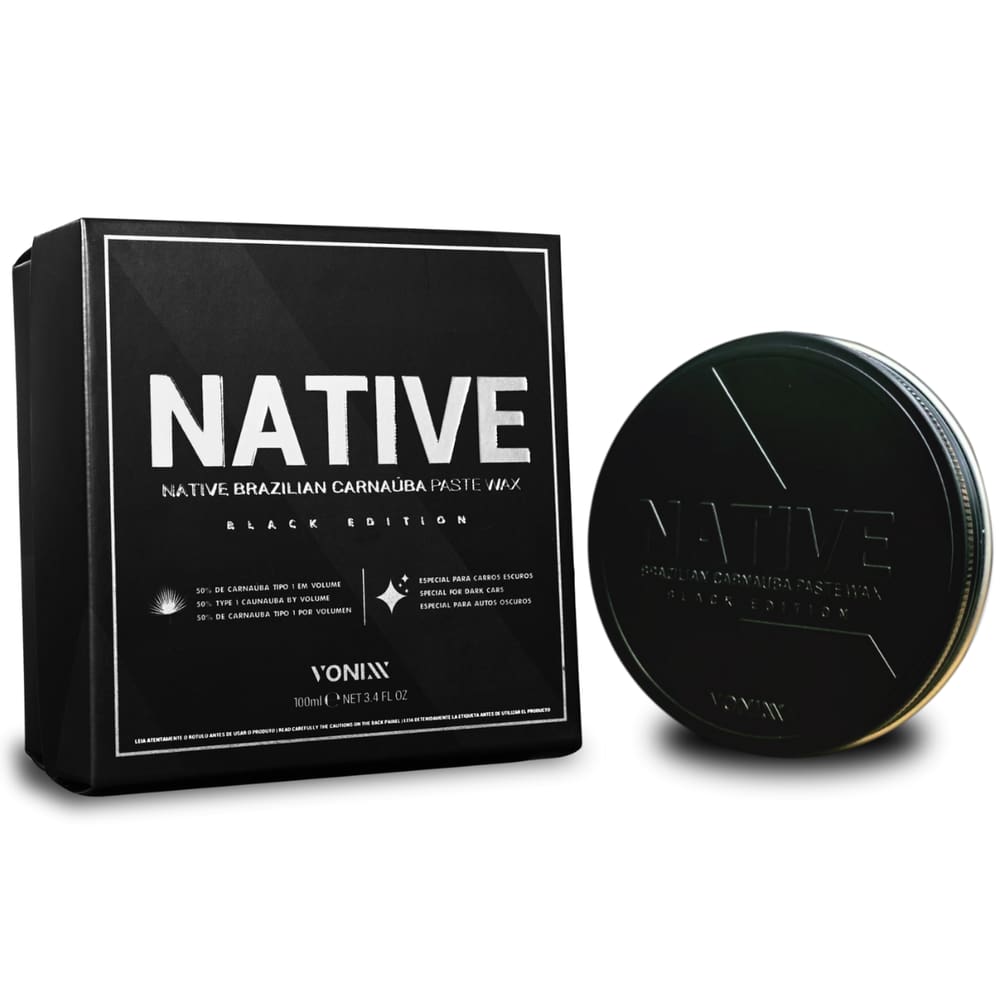 Native Paste Wax Black Cera 100g Carros Pretos E Escuros Vonixx
