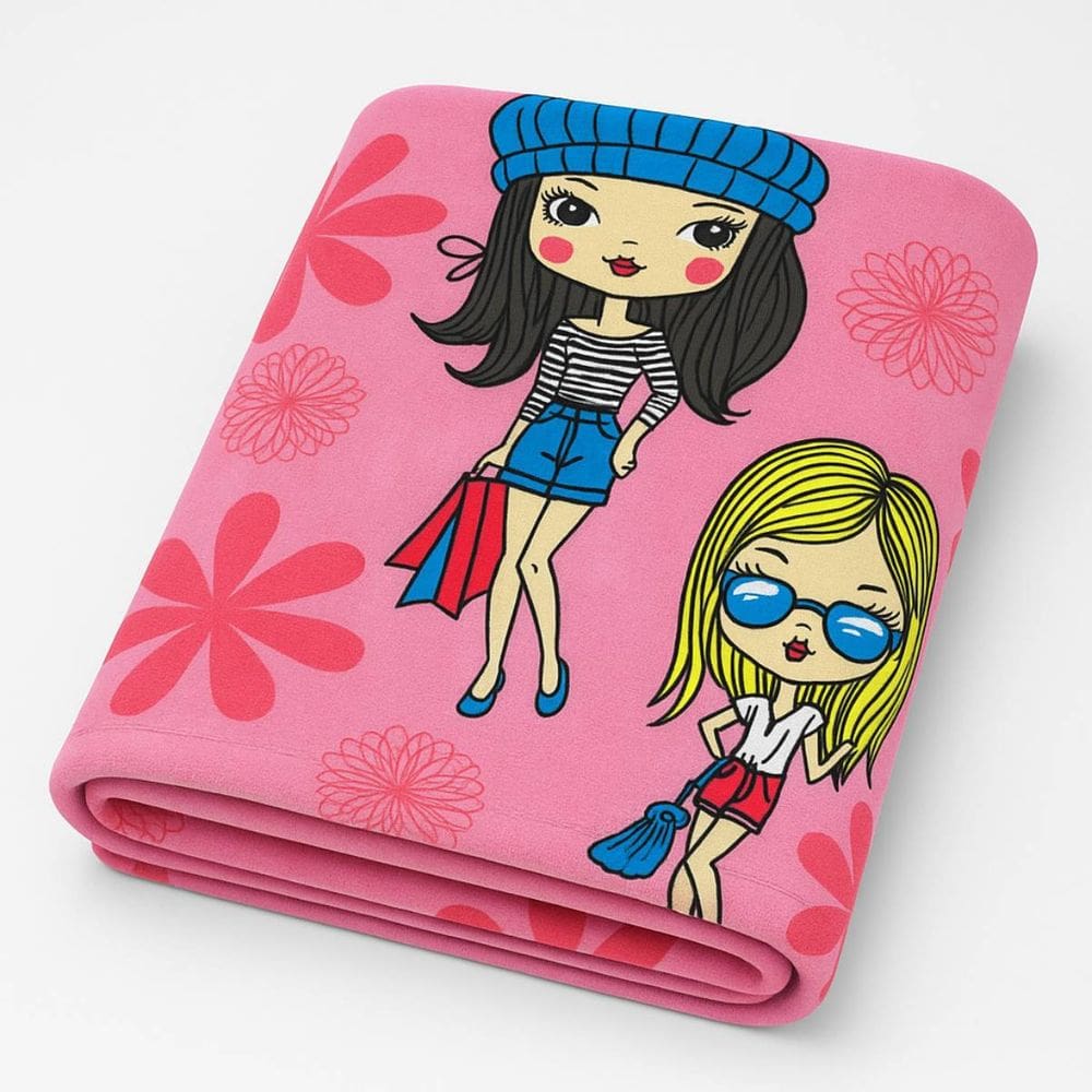 Manta Microfibra Admirare 180x200cm Estampada Solteiro King - Amigas