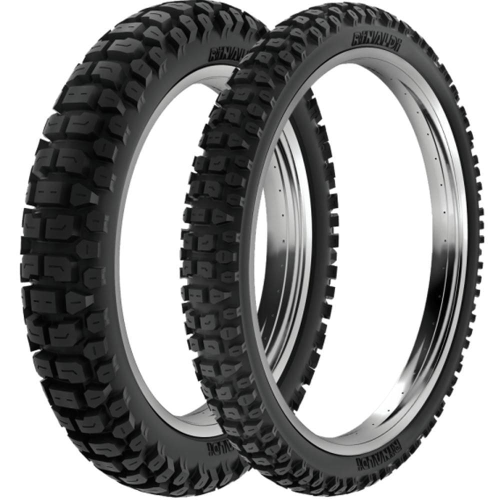 Par Pneu Xre 300 Xtz 250 120/80-18 + 90/90-21 Rt36 Rinaldi