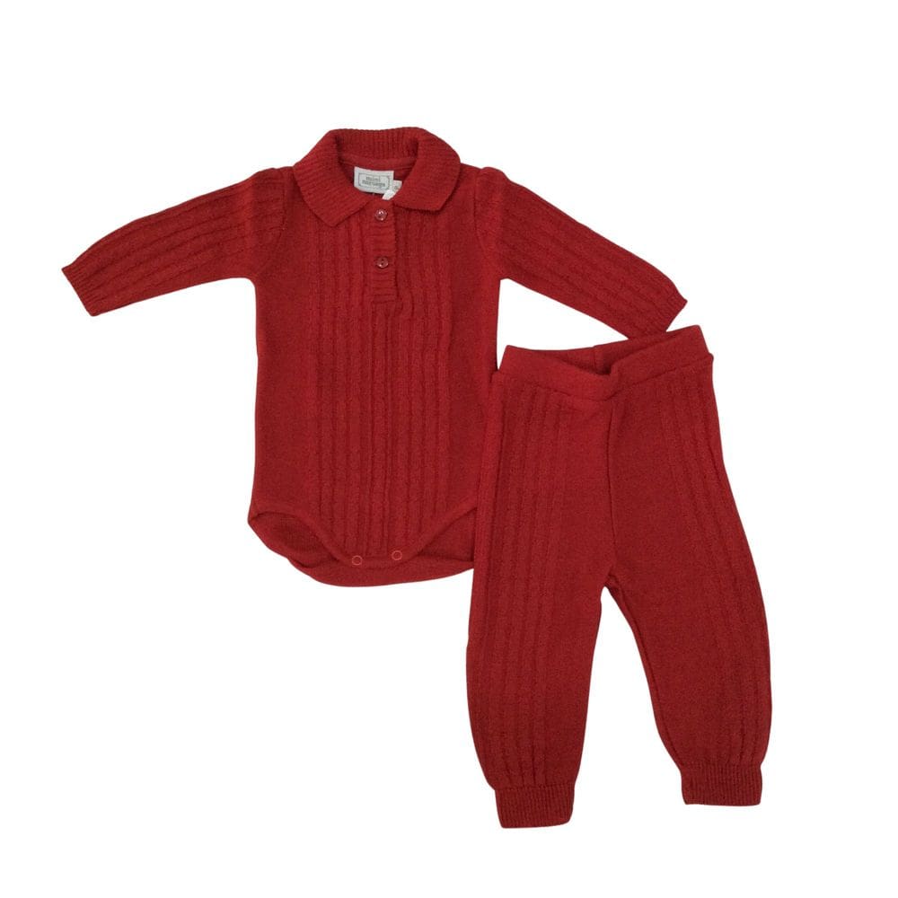 Conjunto bebê masc linha Noruega vermelho