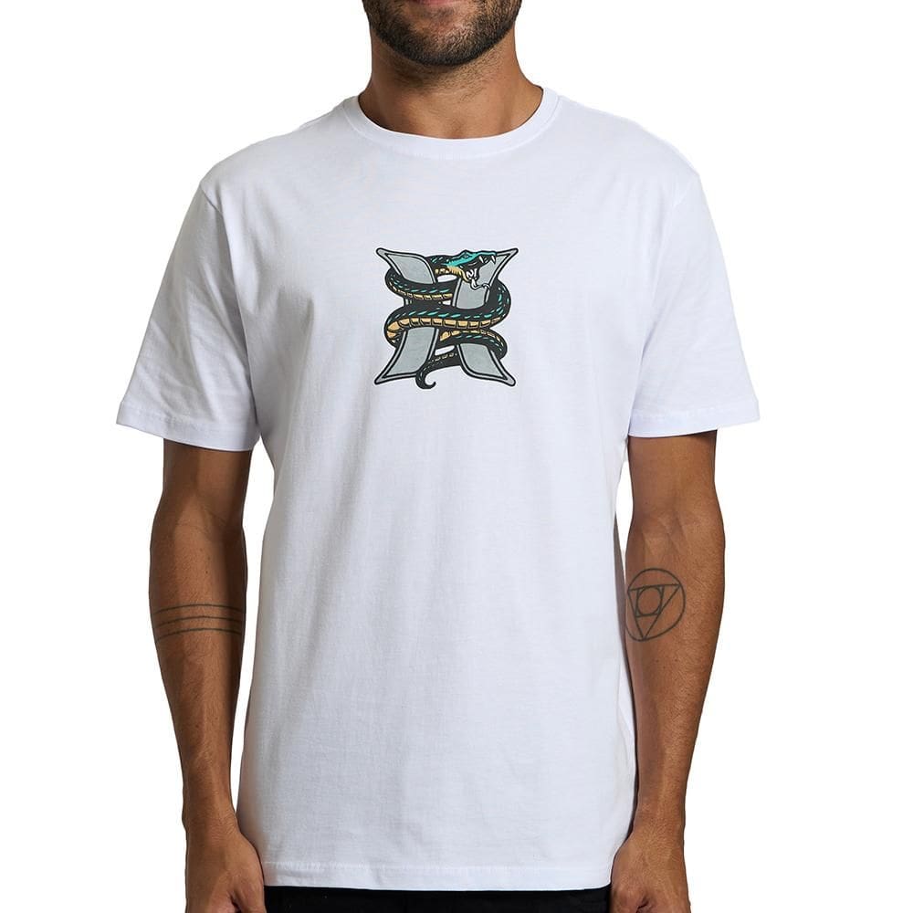 Camiseta Hurley Snake Oversize SM26 Masculina Branco