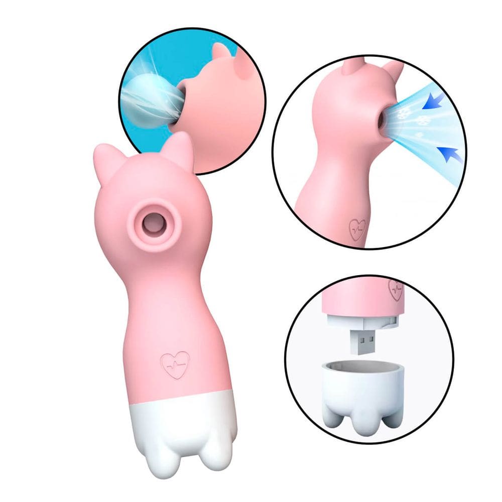 Massageador Sugador Compacto com Variações de Vibração