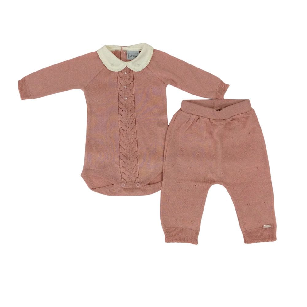 Conjunto bebê linho fem Noruega  lilás e rosa