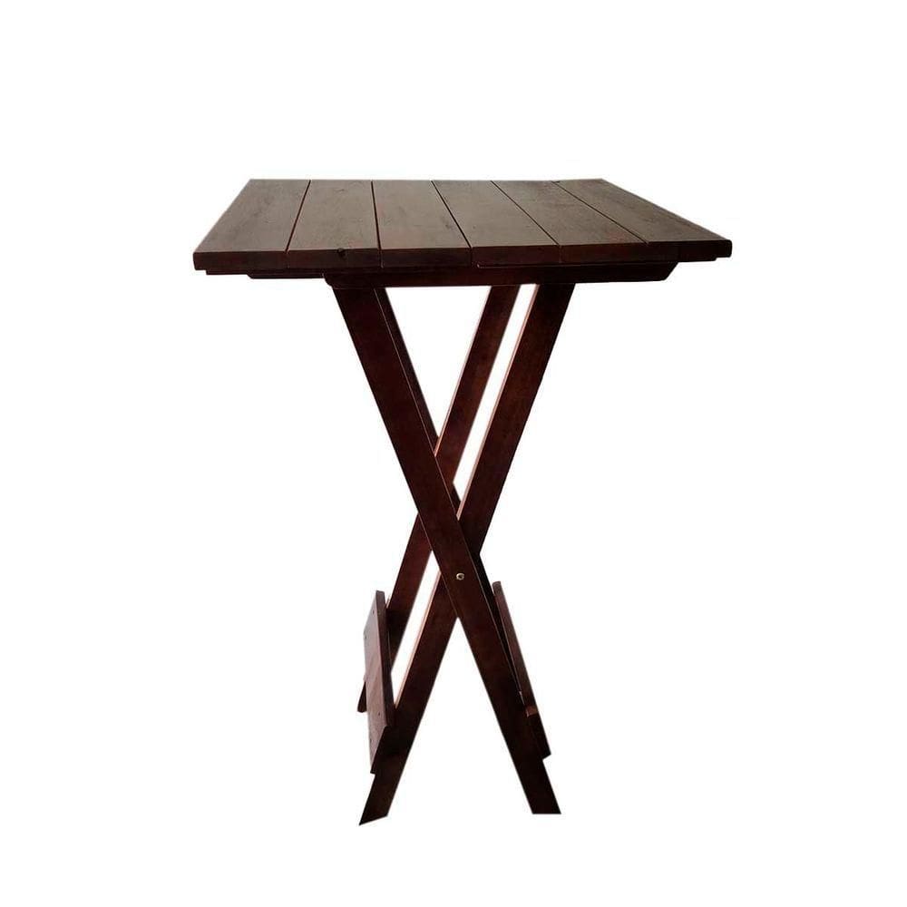 Bistrô Para Bar Dobrável De Madeira Maciça Ismalu Imbuia
