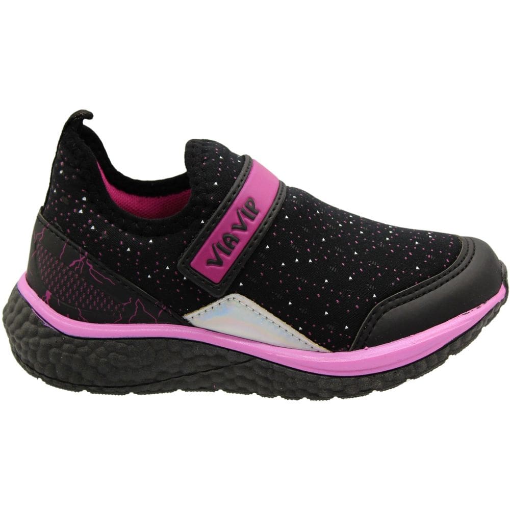 Tênis Infantil Via Vip Slip On Escolar Solado EVA Leve Feminino