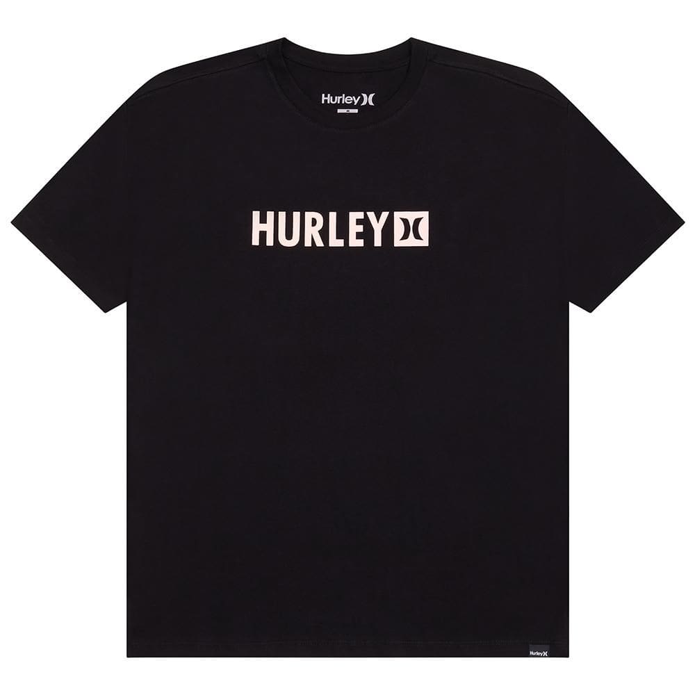 Camiseta Hurley Square SM26 Masculina Preto