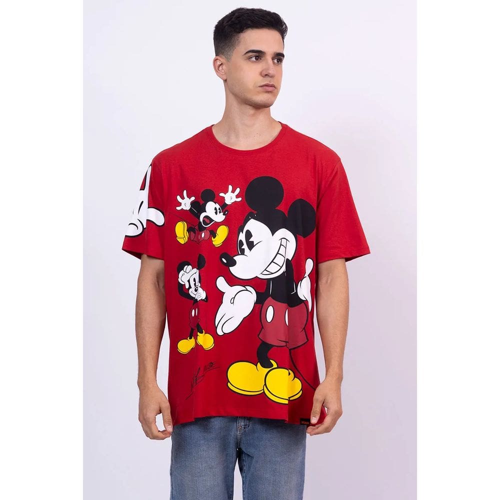 Camiseta Disney Mickey Mouse Caretas - Piticas