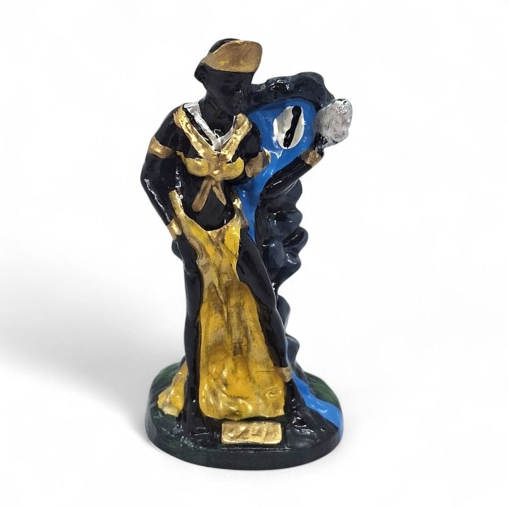 Imagem Orixá Oxum em Resina Mãe dos Rios e Cachoeiras 9 cm