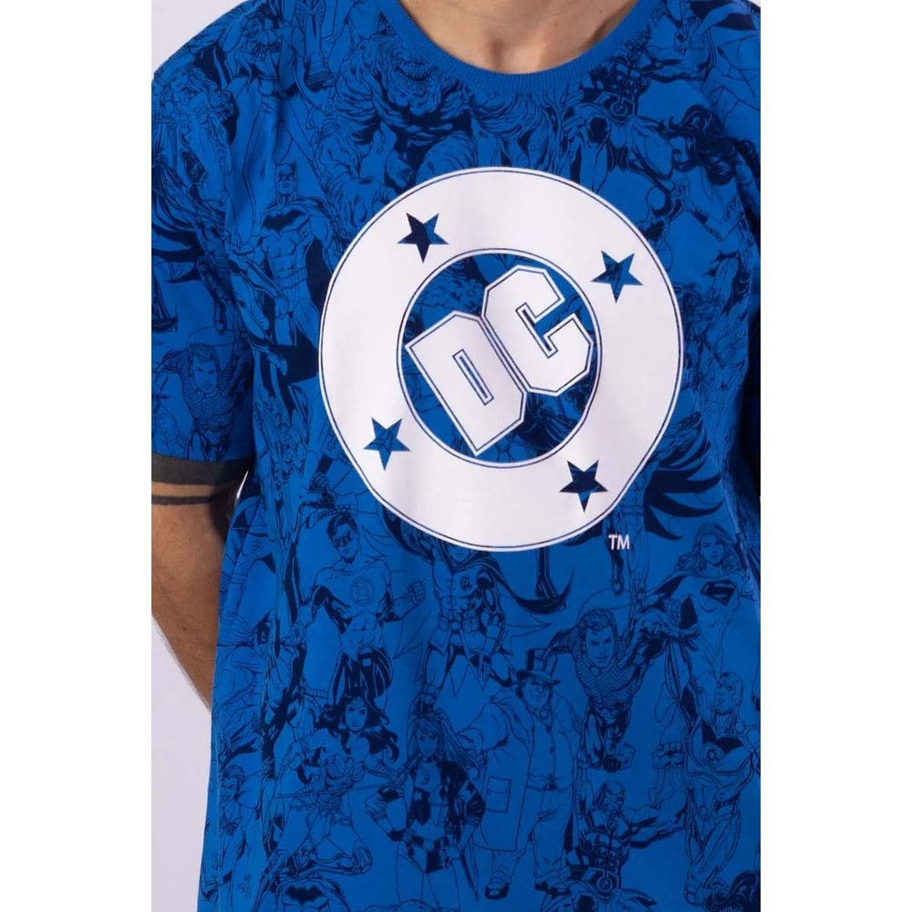 Camiseta Full Print Dc Logo - Personagens - Piticas
