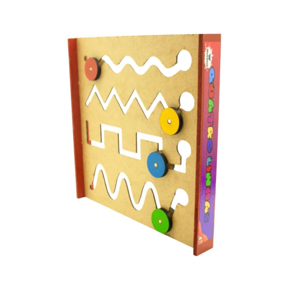 Jogo Educativo Divertido Quadro Linhas Criança Bebe Person