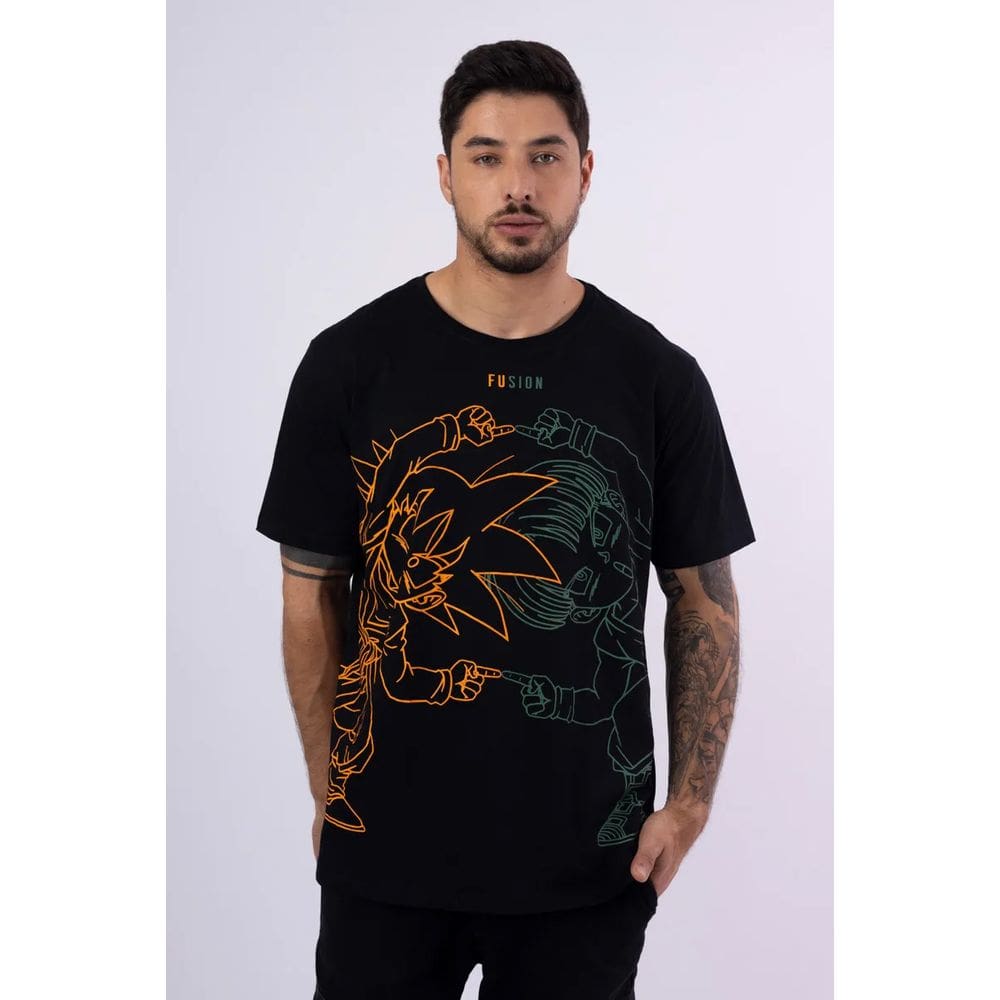 Camiseta Dragon Ball Z Fusion Goten E Trunks - Piticas
