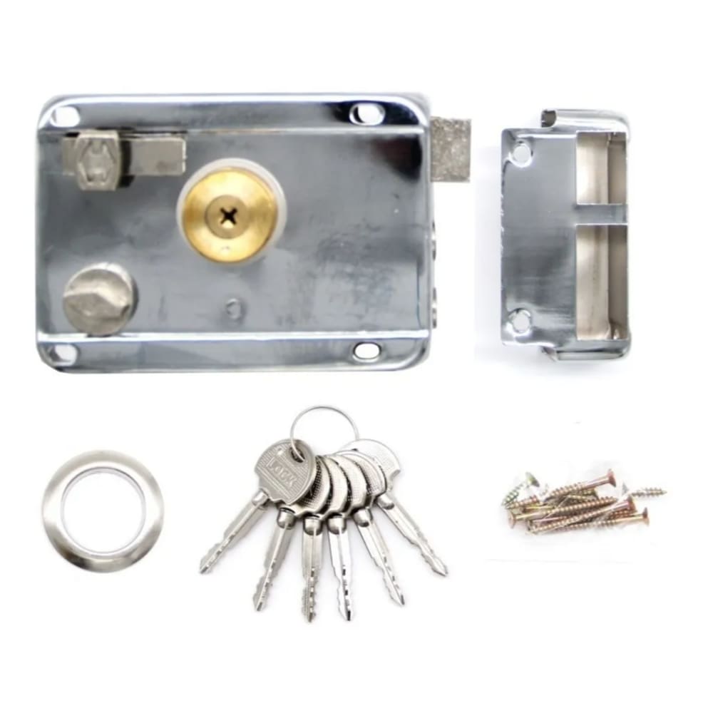 Fechadura Anti-Furto Tetra de Sobrepor p/ Portão /Trava Alta Segurança