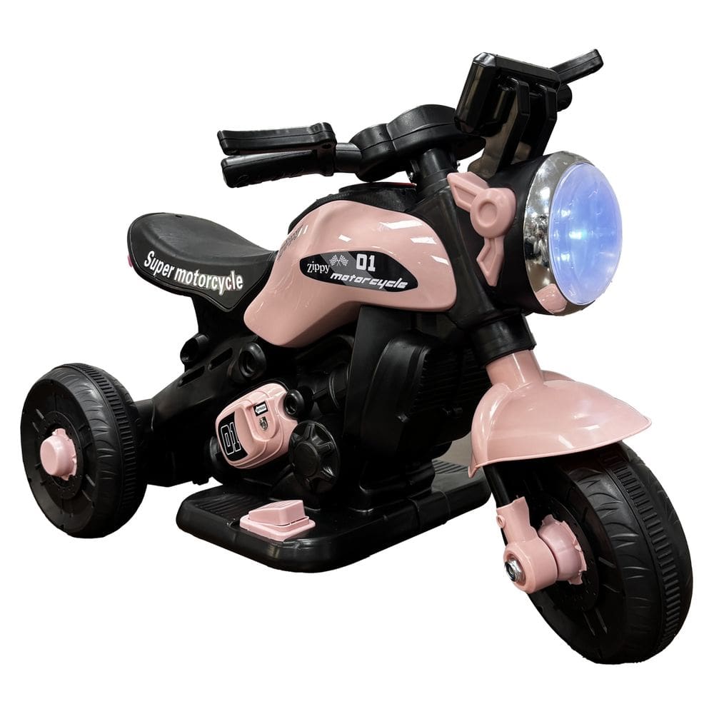 Moto Elétrica Infantil Mini First Custom 6V Rosa Zippy Toys