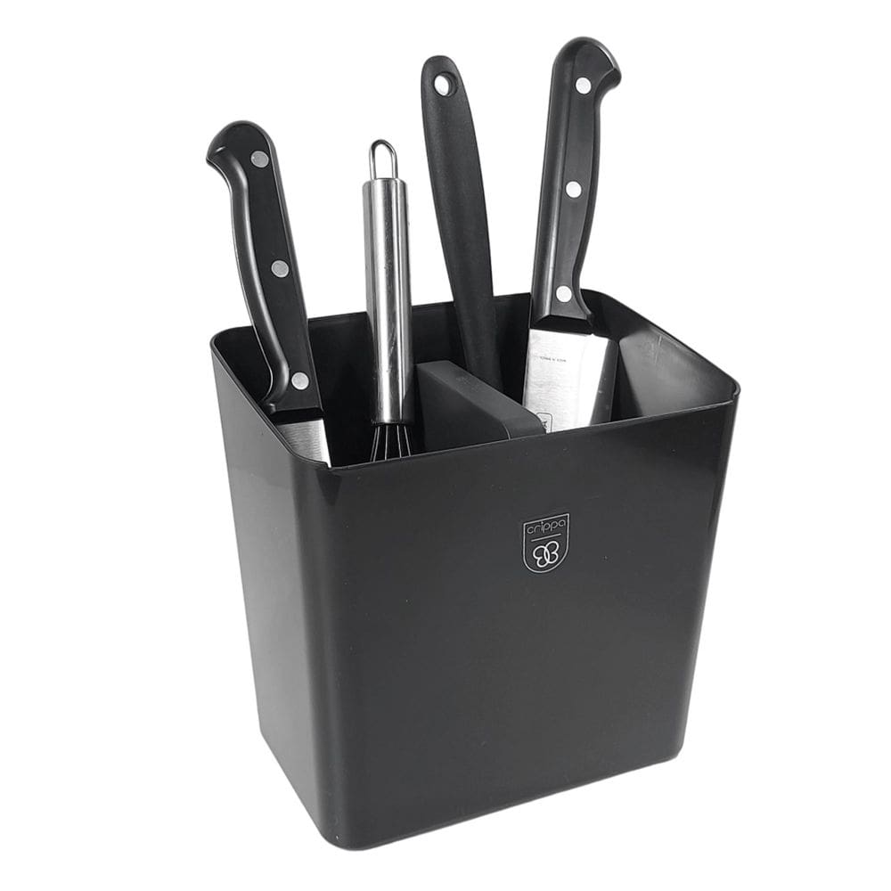 Escorredor Porta Talheres Utensílios De Cozinha Organizador Preto - Pop 403165 Crippa