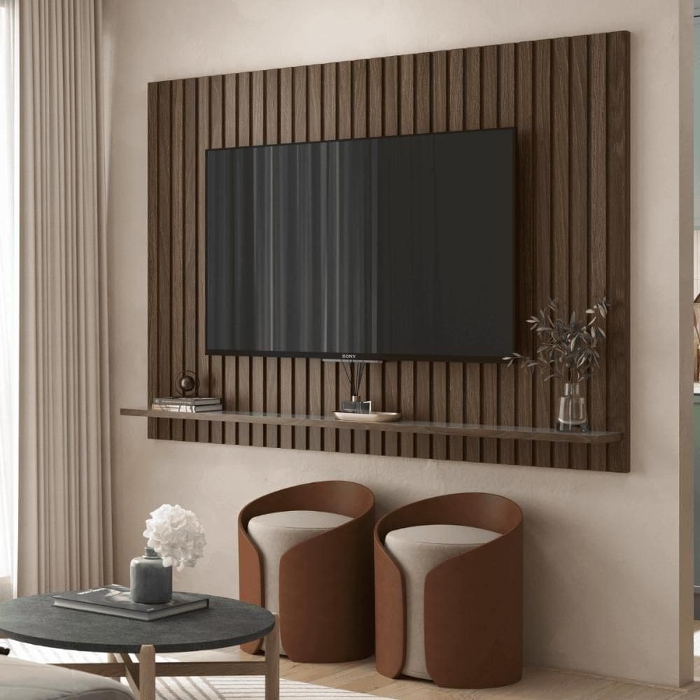 Painel Polonia Imbuia-off White New
