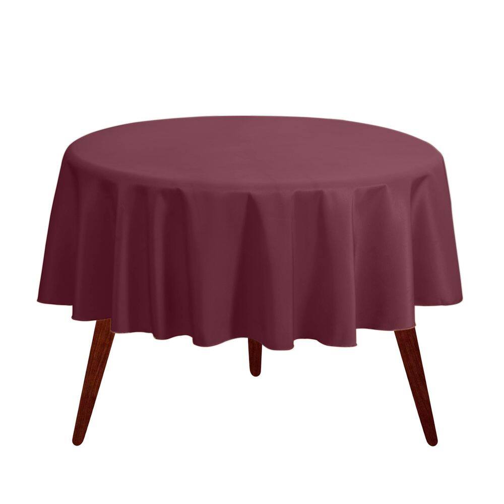 Toalha de mesa Gee Di Moda redonda de 70 polegadas Borgonha para 60-120 cm