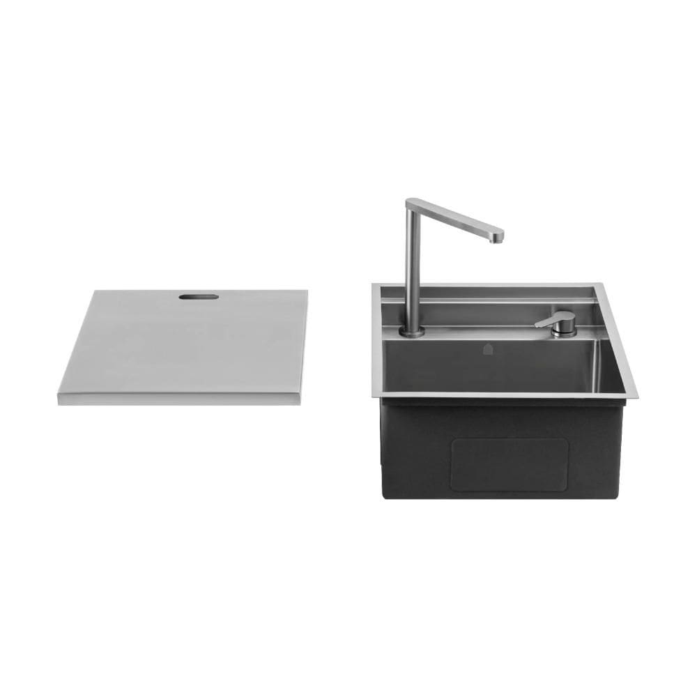 Cuba Gourmet para Cozinha com Acessórios Workstation Parakanã Pingoo.casa - Prata