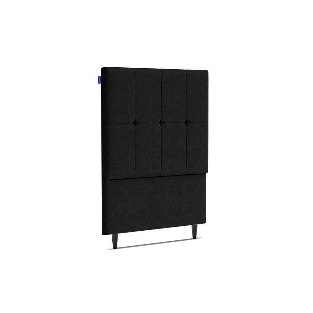 Cabeceira Piave Linho Preto Solteiro (8x90x120) - Ortobom