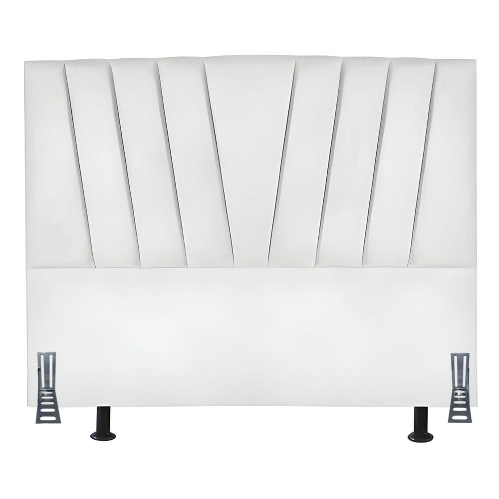 Cabeceira Cama Box Queen 160 cm Safira em Corino Com Frame