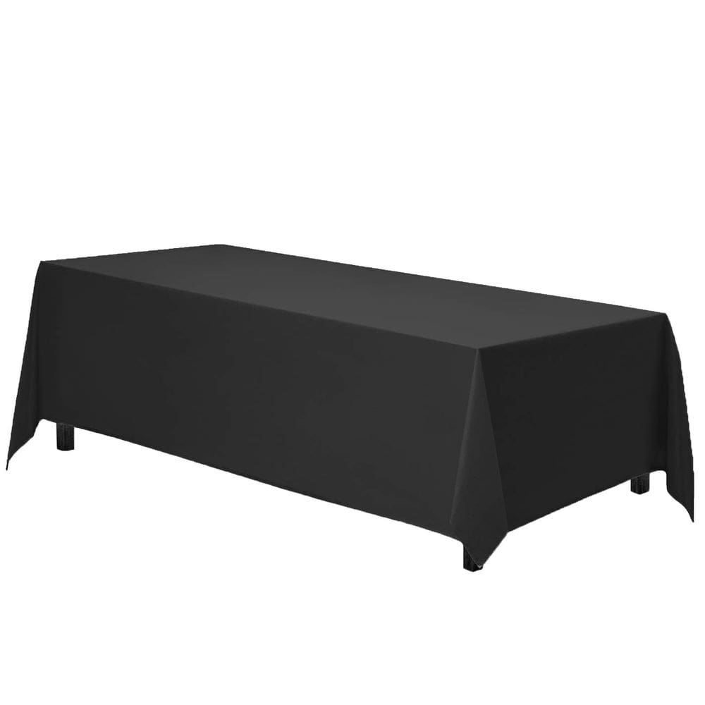Toalha de mesa Gee Di Moda Retangular 90x132cm Poliéster Preto