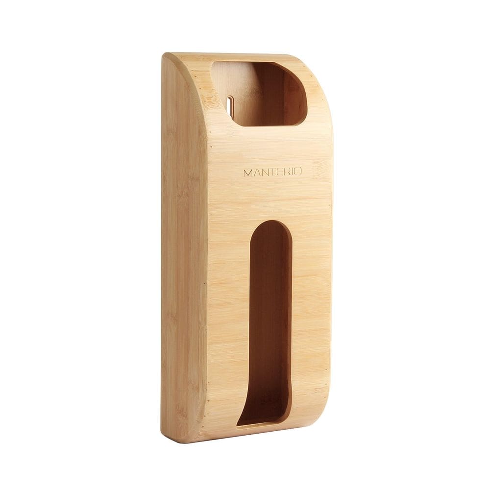 Organizador de sacolas plásticas para montagem na parede Manterio Bamboo Bag Saver