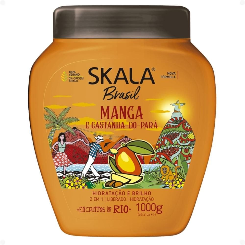 Creme Tratamento Skala Brasil Manga e Castanha do Pará 2 Em 1 1000g